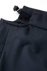 High Waist Cut Out Straight Leg Suit Pants
