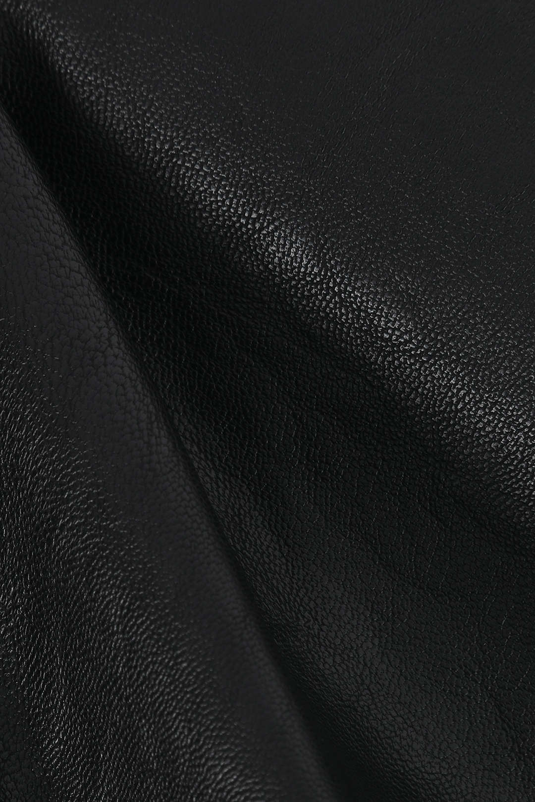 Faux Leather Elastic Waistband Straight Leg Pants