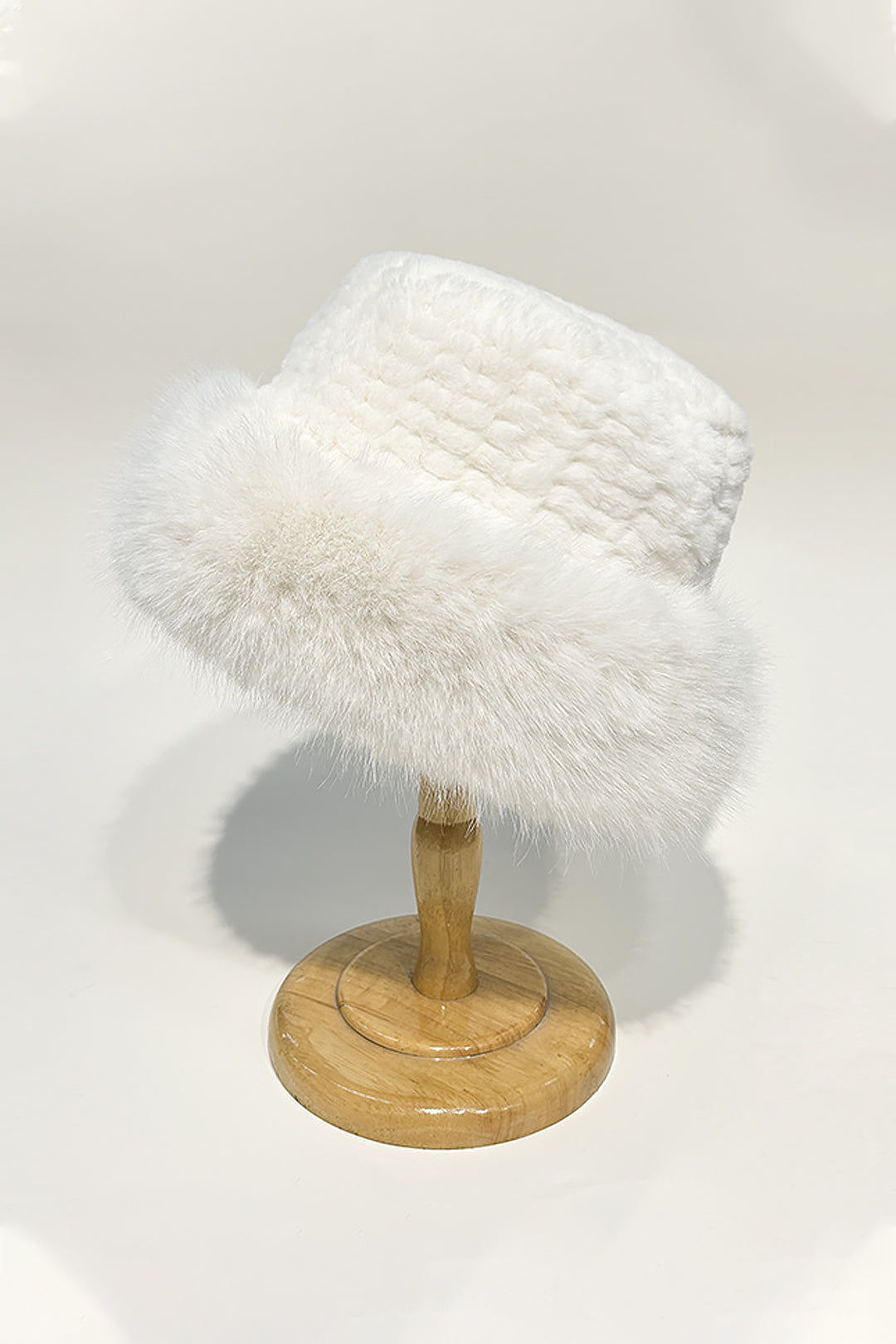 Solid Faux Fur Trim Hat