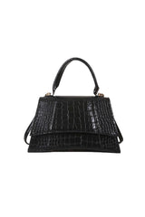 Handle Crocodile Pattern Tote Bag