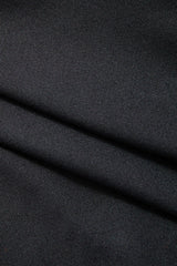 O-ring Front Mock Neck Long Sleeve Top