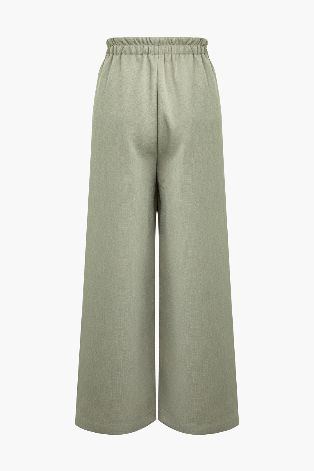 Pleated Drawstring Wide Leg Pants