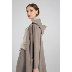 Hooded Sweater Pocket Cardigan