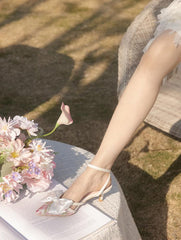 Aleyna Satin Bow Heels