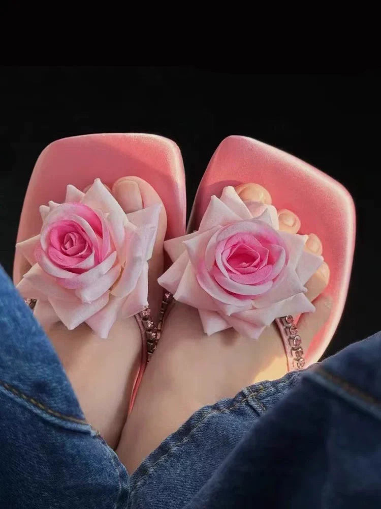 Dixie Floral Sandals in Pink