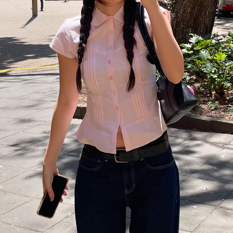 Divina Pinstripe Fitted Shirt