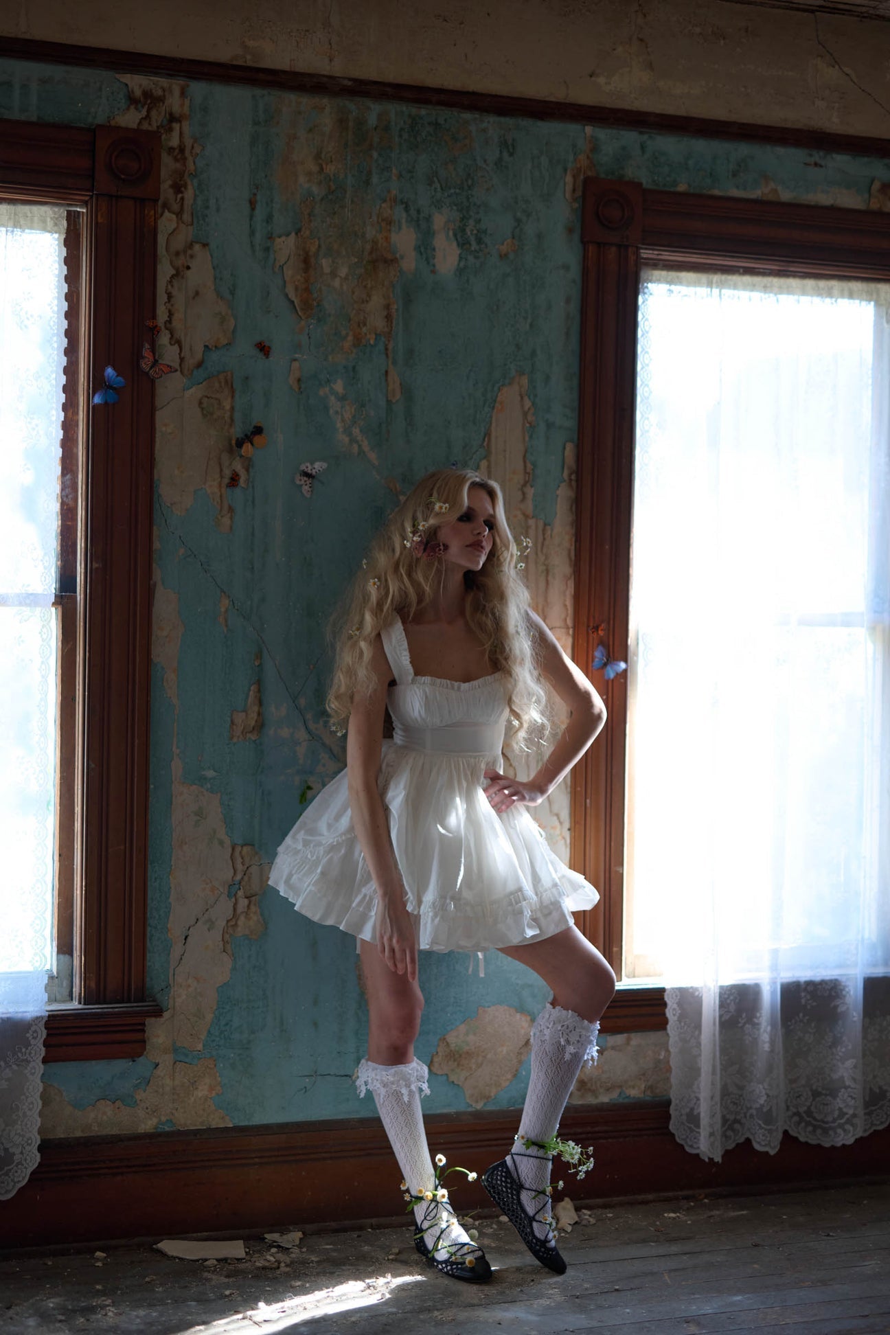 Eloise Ruffled Mini Dress