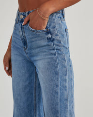 Washed Loose Casual Straight Wide-Leg Mopping Pants