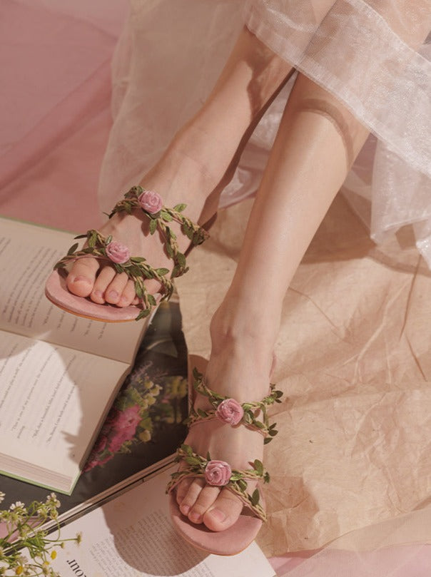 Paris Floral Sandals
