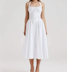 Halter Corset Midi Dress