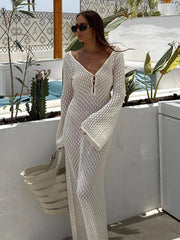 Knit Flare Long Sleeve Dress