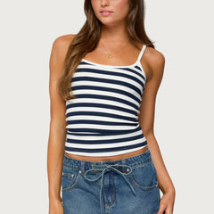 Blue Striped Tank Top