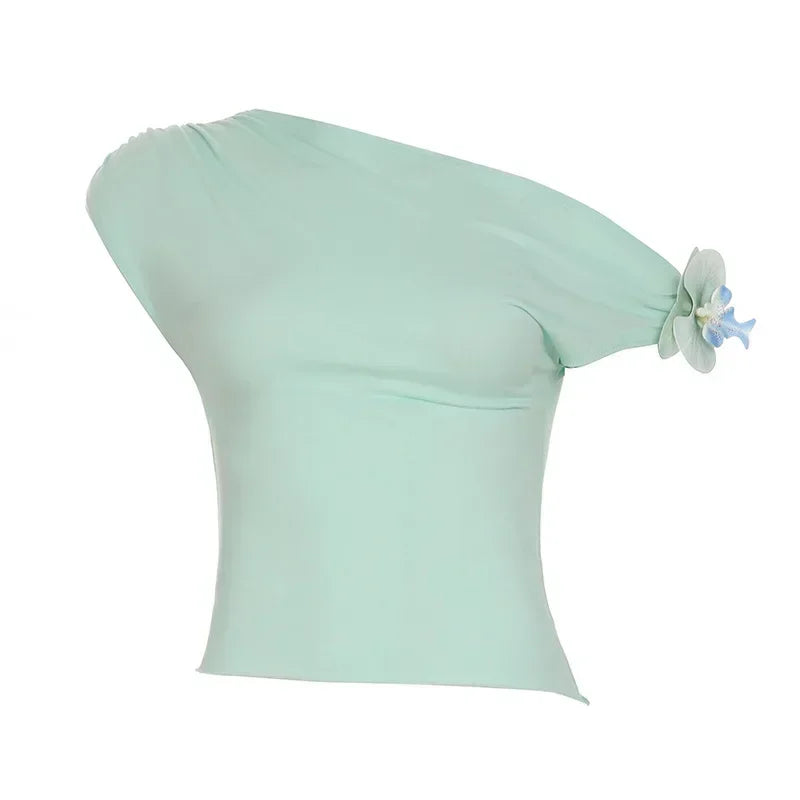 3d Orchid Off Shoulder Top