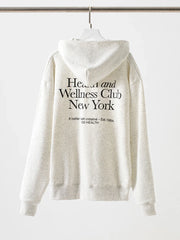 Grey Health and Wellness Club Graphic Hoodie
