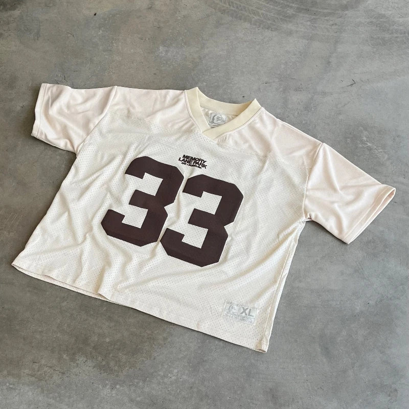 33 Graphic Jersey Quick Dry Breathable Mesh T-shirt