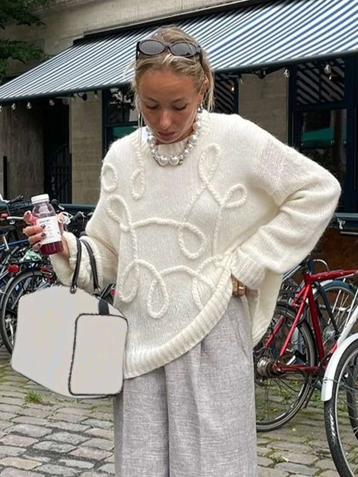 Knit Swirl Sweater