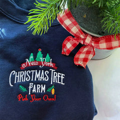 Christmas Tree Farm Embroidered Crewneck Sweatshirt