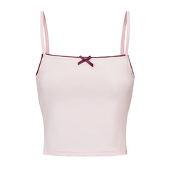 Lace Trim Two Tone Cami Top