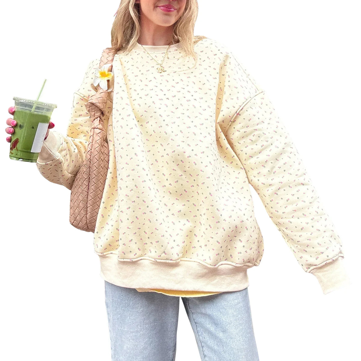 Floral Print Sweatshirt
