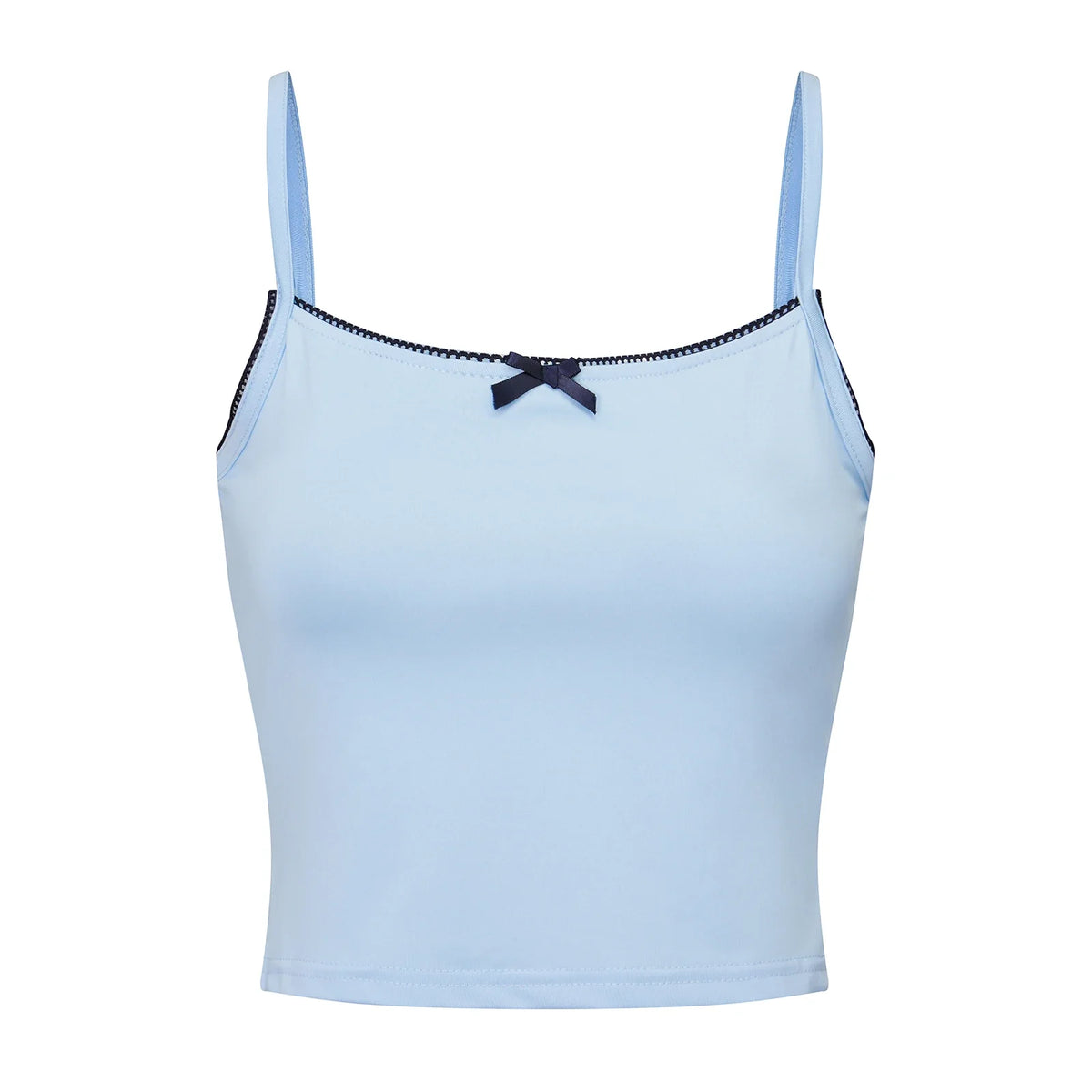 Lace Trim Two Tone Cami Top