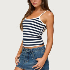 Blue Striped Tank Top