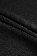 Lace Trim Backless Slit Mini Dress