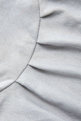 Off Shoulder Asymmetric Ruched Paneled Corset Top