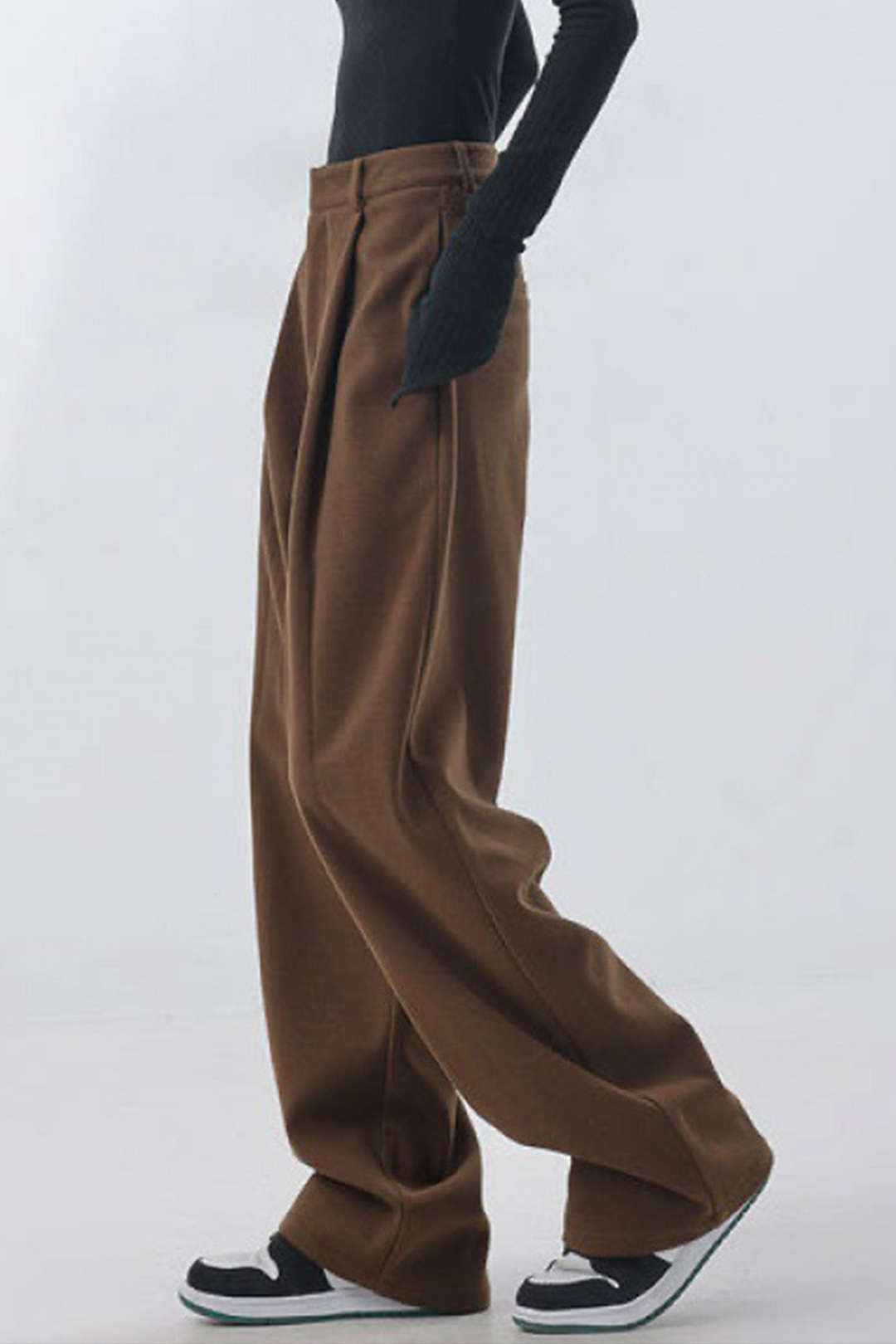 Pleated Wide Leg Pants