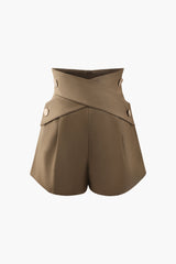 Cross Waist Tailored Shorts