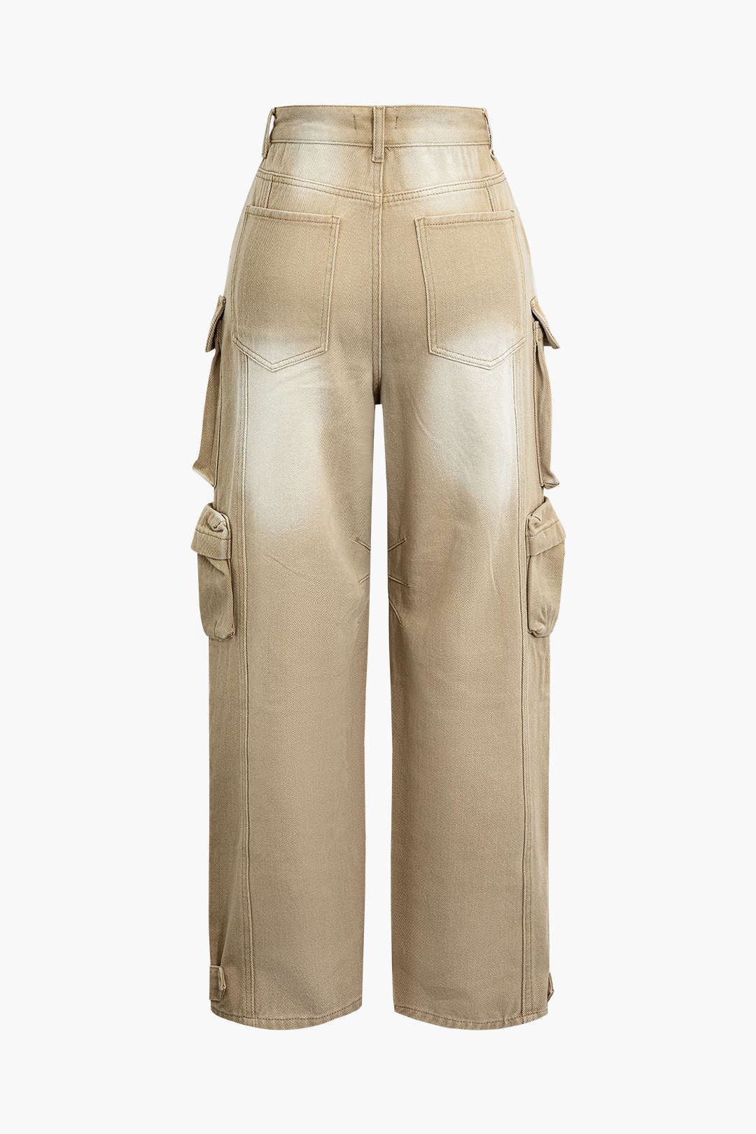 Ombre Multi Pocket Wide Leg Cargo Jeans