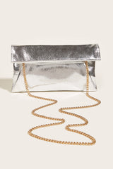 Metallic Square Clutch Bag