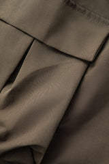 High Waist Drawstring Multi Pocket Wide Leg Cargo Pants