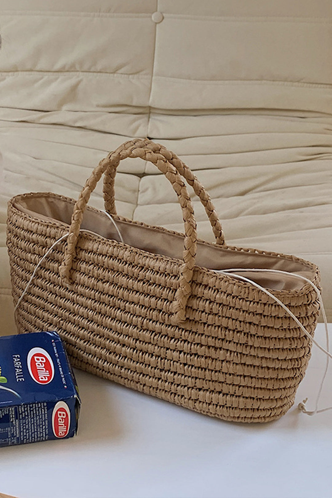 Square Braided Tote Bag