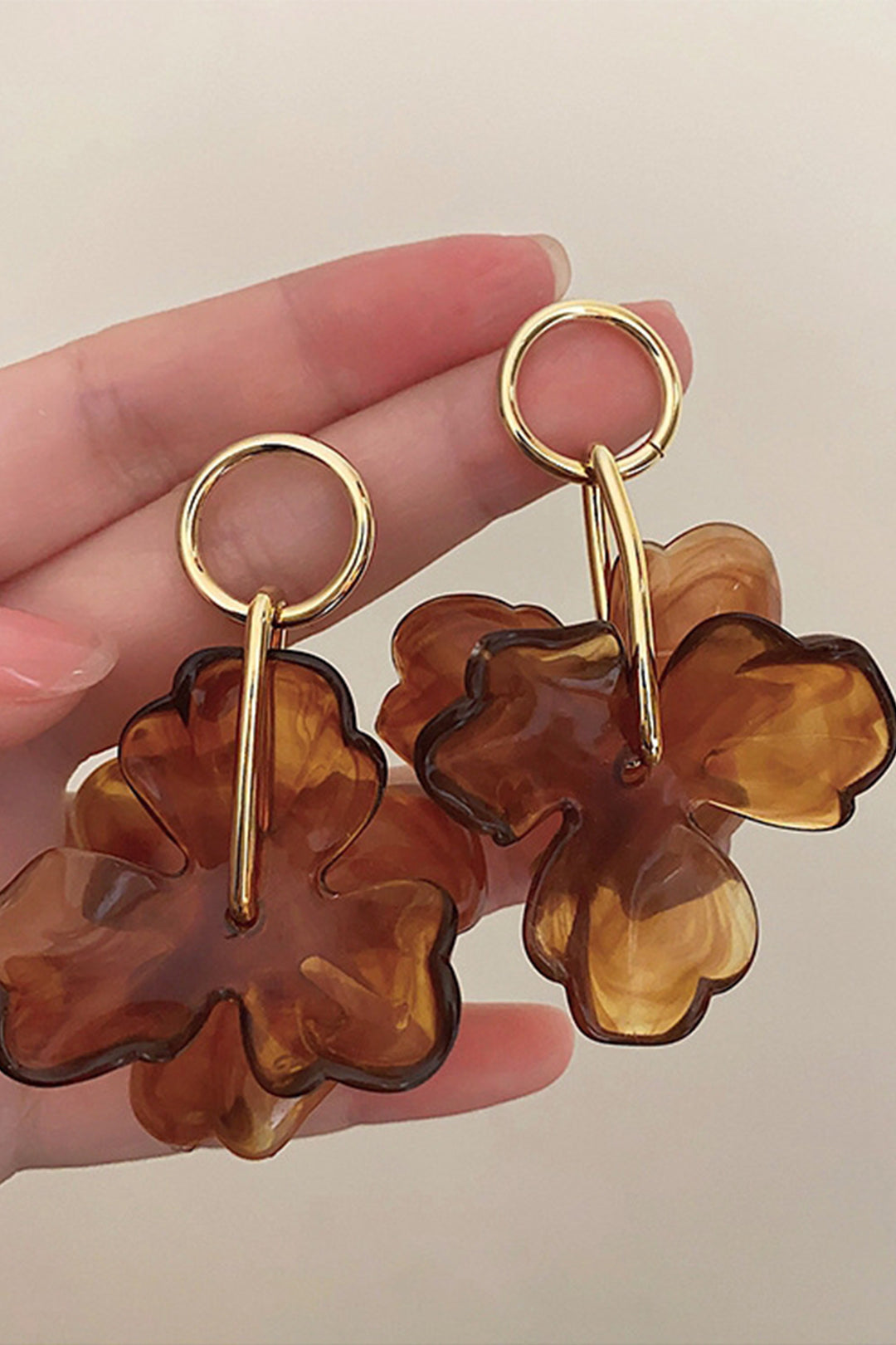 Flower Pendant Earrings