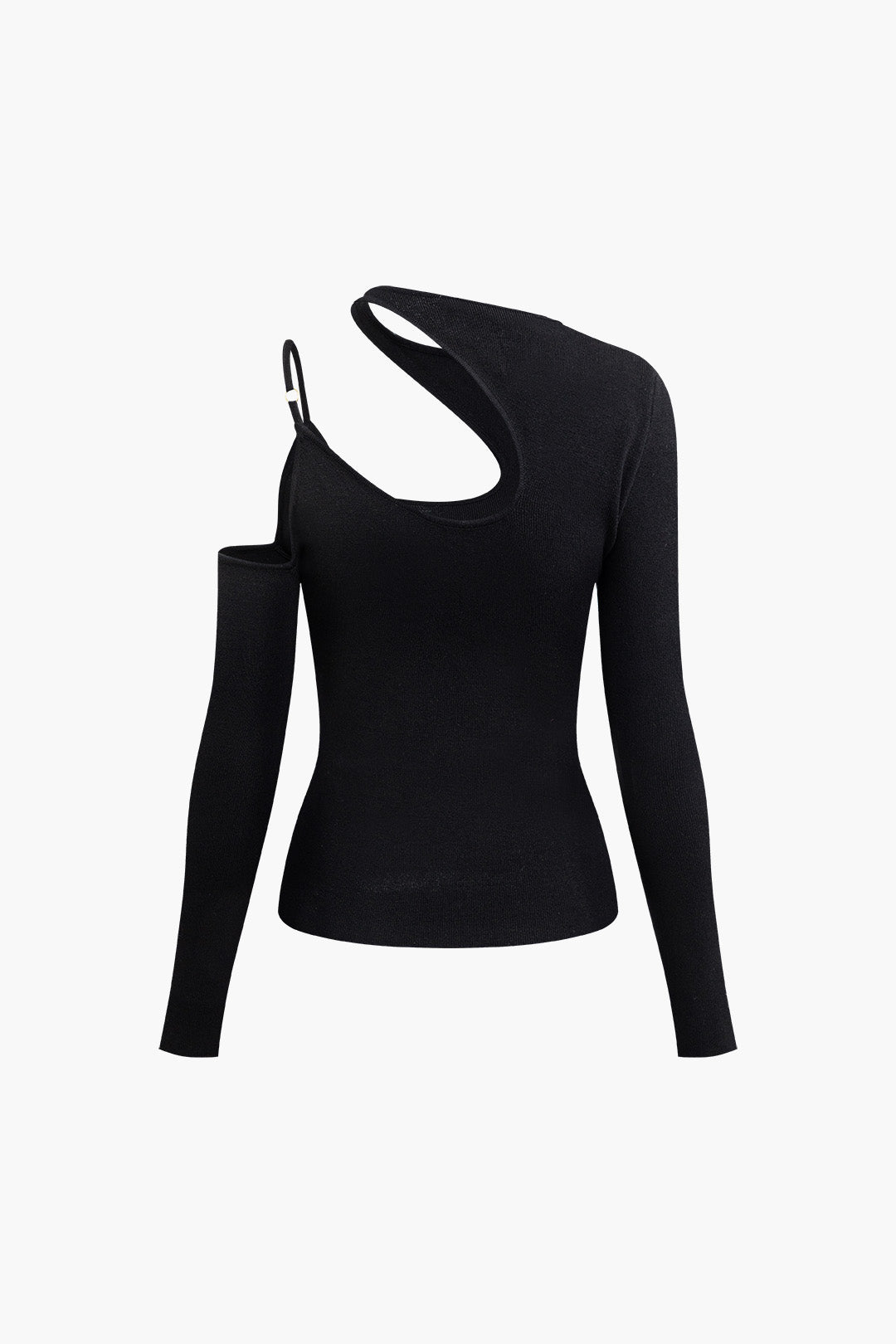 Asymmetrical Cut Out Long Sleeve Top