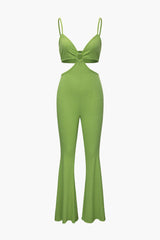 V-neck Cut Out Jumpsuit