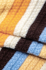 Color Block Stripe Knit Crop Cami Top