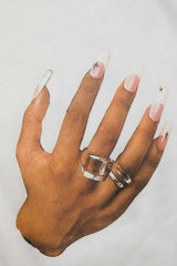 Hands Print Round Neck Crop T-shirt