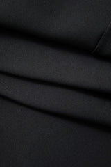 Notched Lapel Belted Blazer