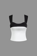 Contrast Tie Back Cami Top