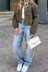 Double Flap Pocket Bomber Jacket