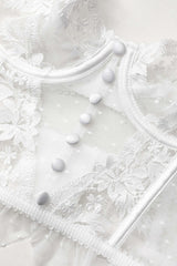 Ruffle Trim Lace Cami Top