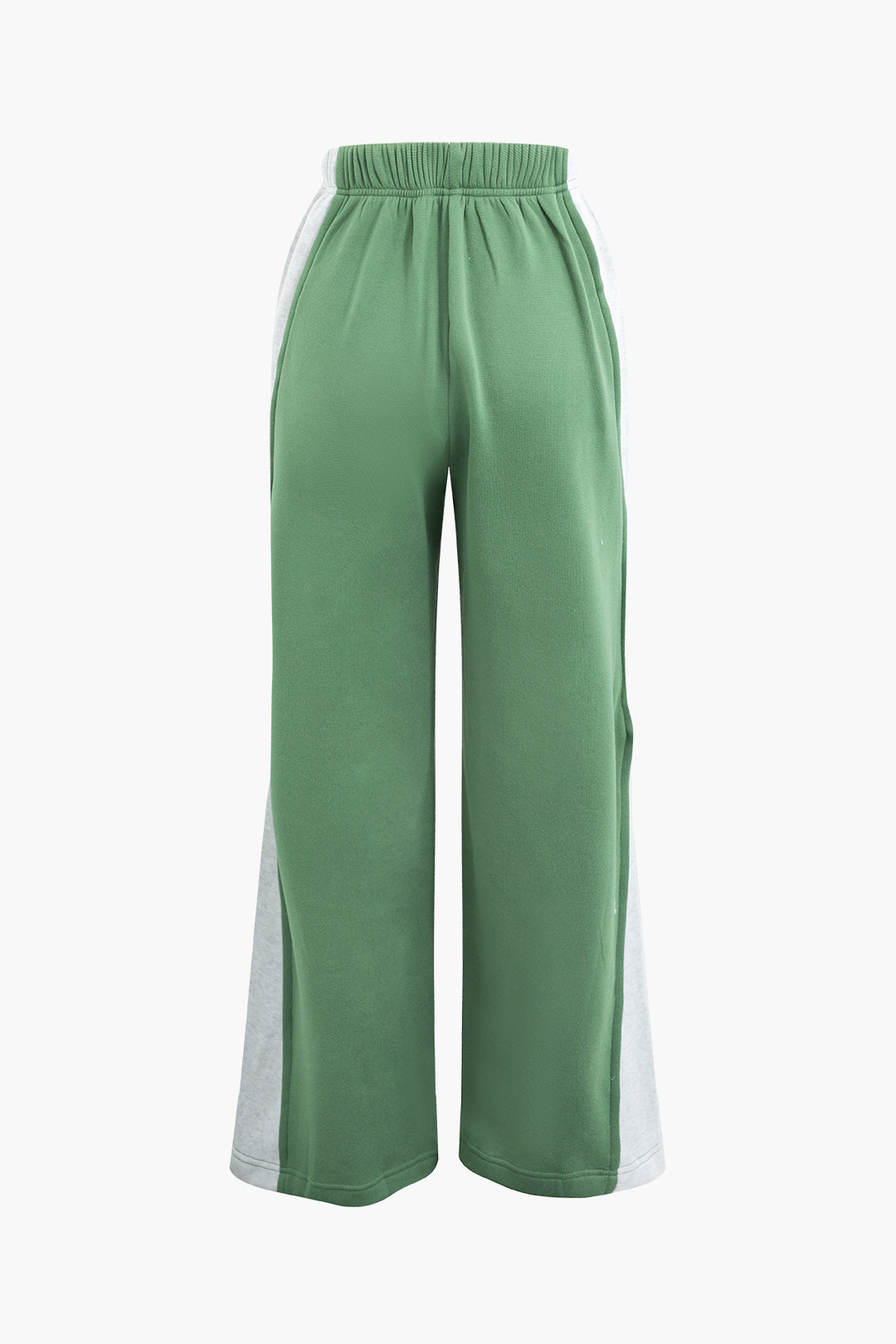 Colorblock High Waist Wide Leg Pants