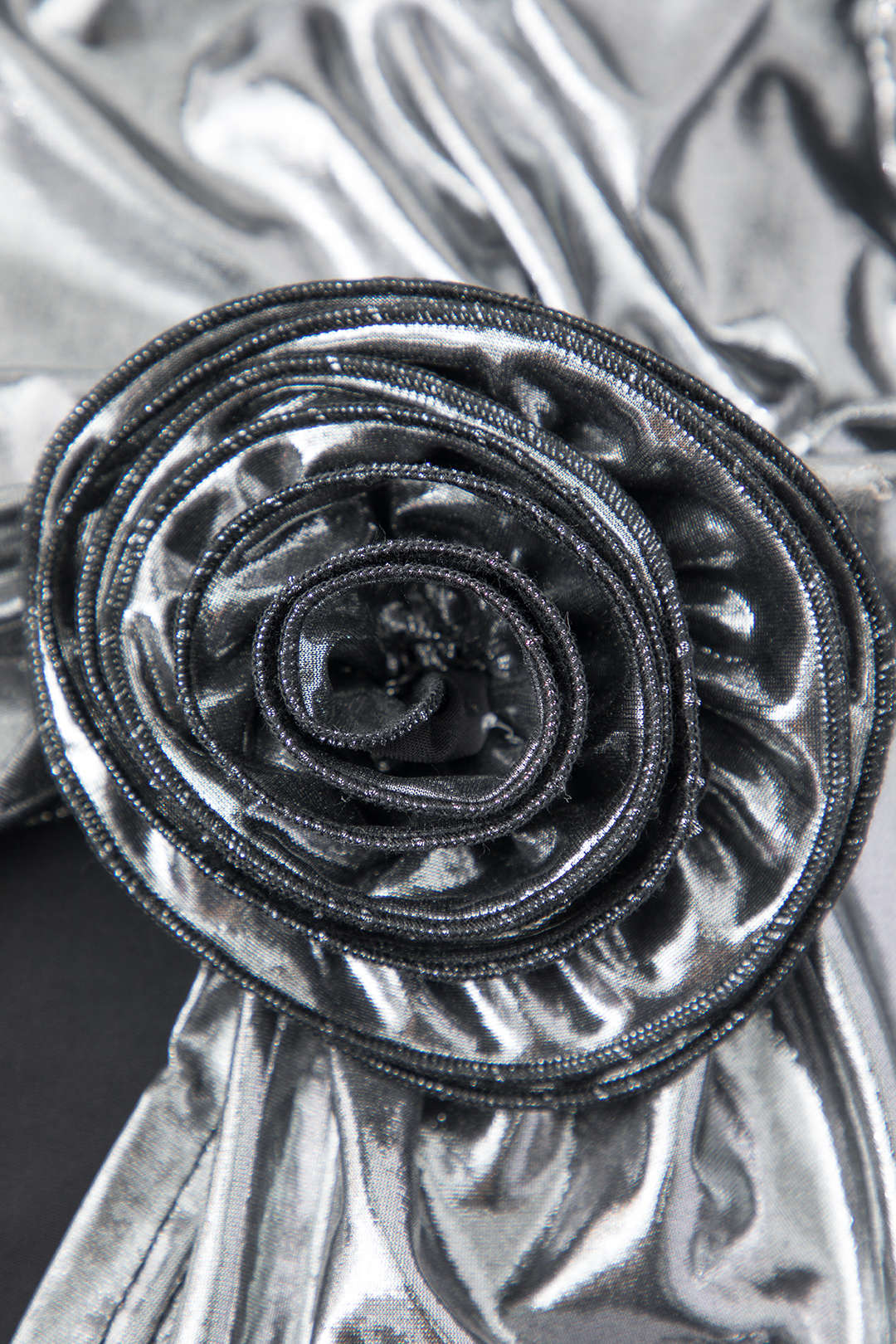 Metallic Rose Corsage Tank Top