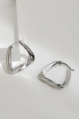 Geometric Design Hoop Earrings