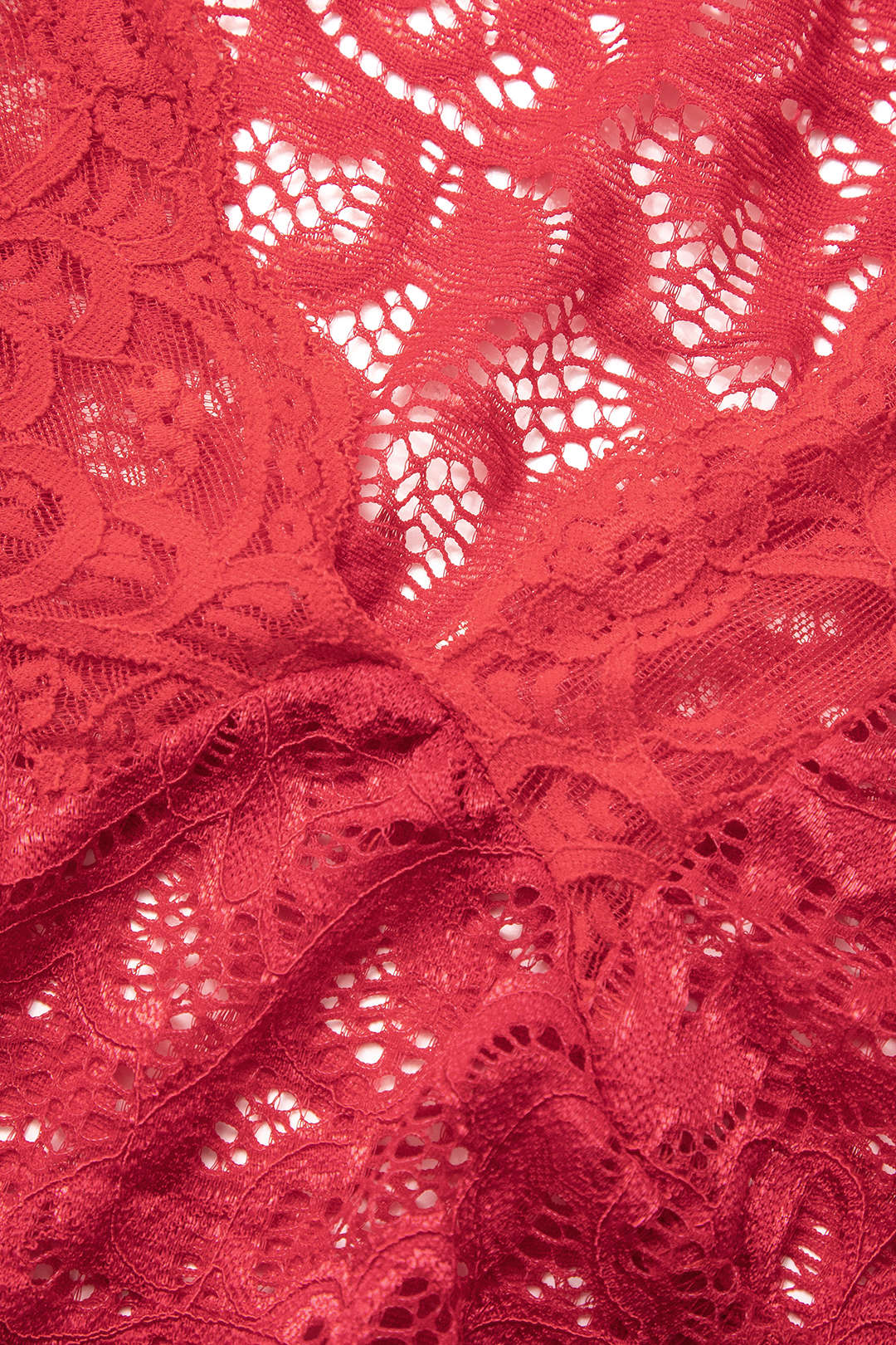 Lace V-neck Bell Sleeves Crop Top
