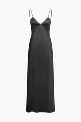 Backless Slip V-neck Maxi Dress