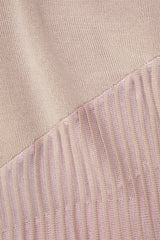 Paneled Knit Cross Back Dress
