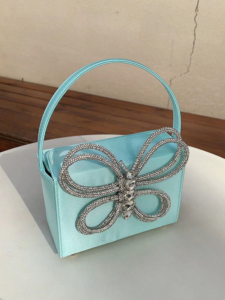 Butterfly Rhinestone Clutch