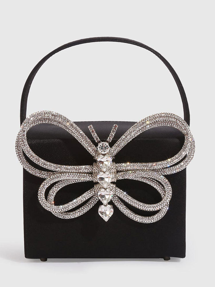 Butterfly Rhinestone Clutch